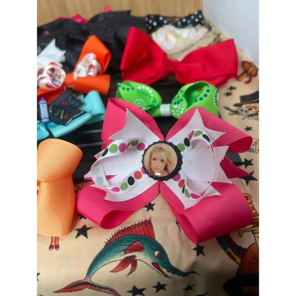 Bundle Of 18 Girls Hair Bows Perfect For Back To School BTS